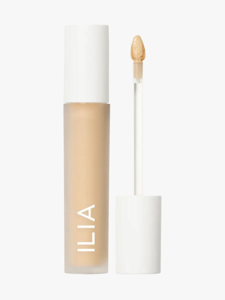 Ilia Skin Blur Serum Concealer in branded component on a light gray background